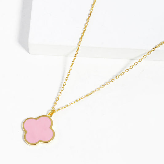 Jewelry-Gold Clover Pendant Necklace