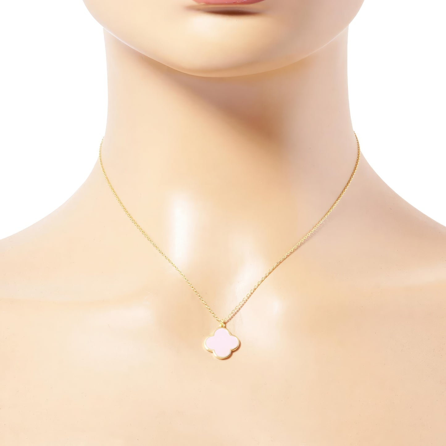 Jewelry-Gold Clover Pendant Necklace