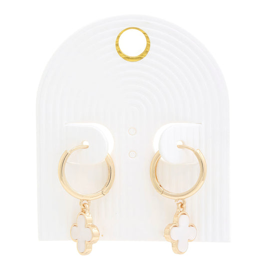 Jewelry-Clover Hoop Earring
